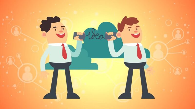 Two Men Communicating